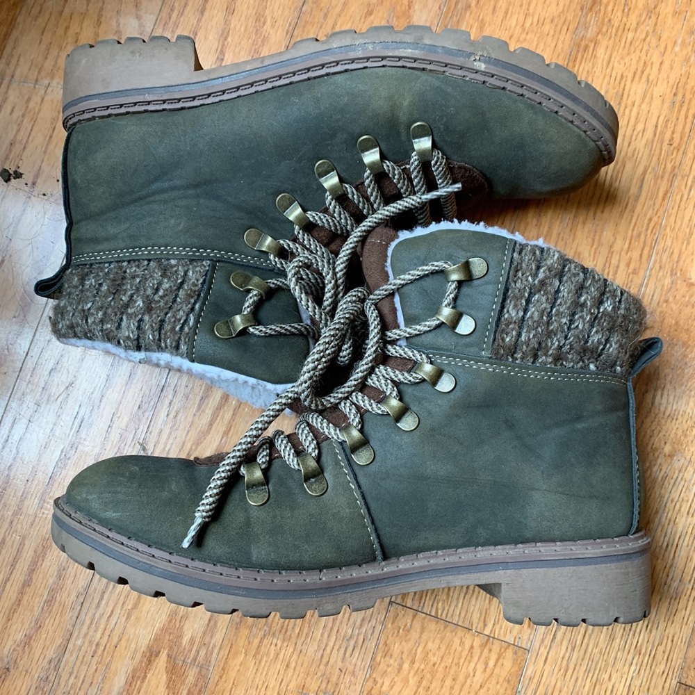 Green Massini Ankle Boots